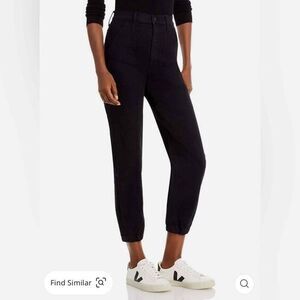 MOTHER DENIM jogger style black pants CARGO size‎ 24